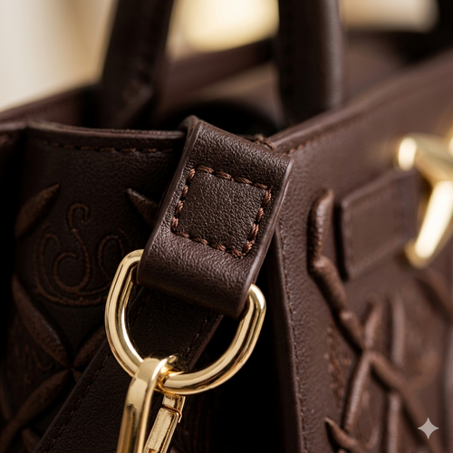 Zelin İşlemeli Küçük Kare Omuz & Çapraz Çanta – Günlük Şık Tasarım