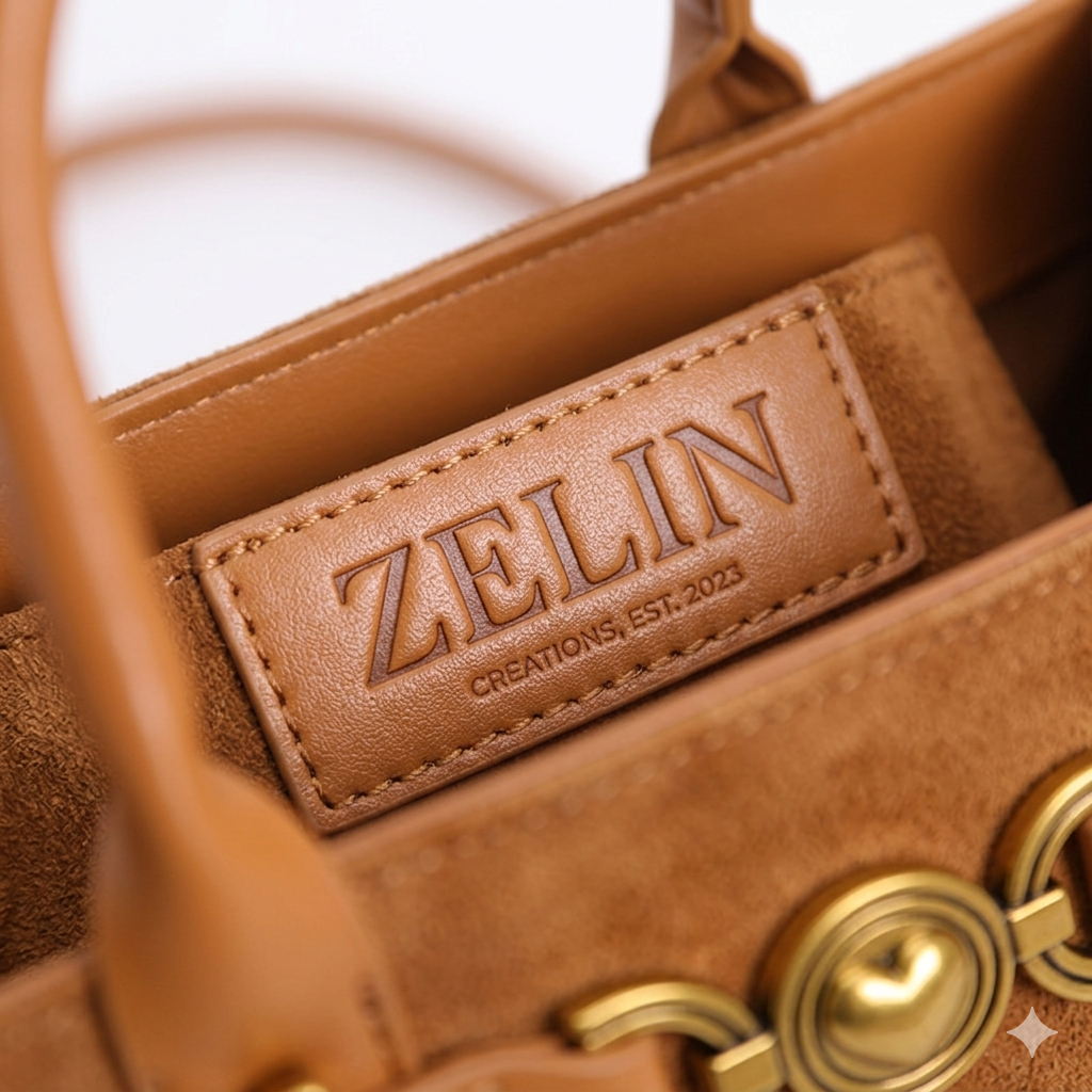 Zelin Süet & PU Retro Omuz Çantası – Avrupa Tarzı Şık Günlük Tasarım
