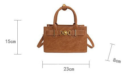 Zelin Süet & PU Retro Omuz Çantası – Avrupa Tarzı Şık Günlük Tasarım