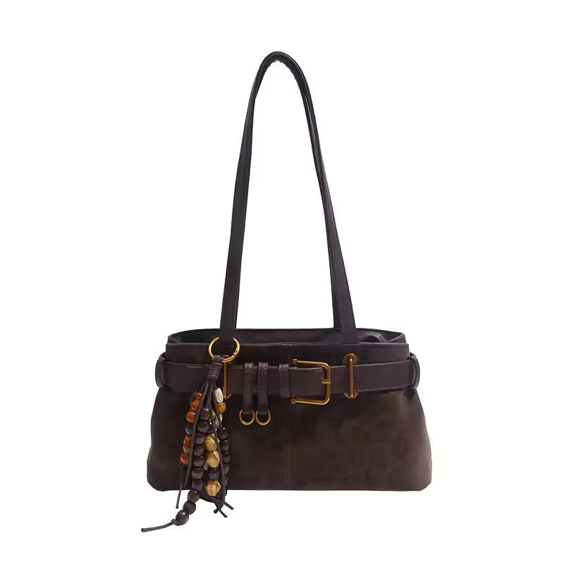 Zelin Orta Boy Omuz Çantası – Şık Dikiş Detaylı Günlük Tasarım